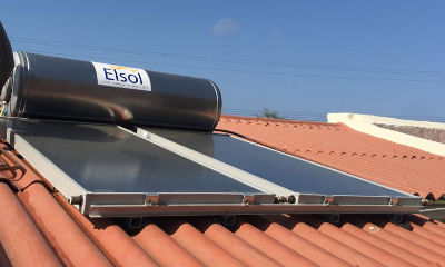 Solar water heater photo